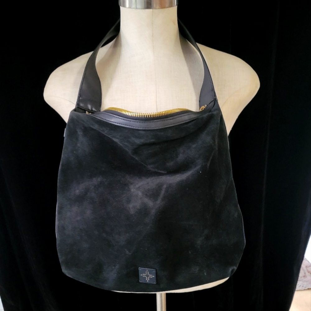 India Hicks Suede Bucket Bag
